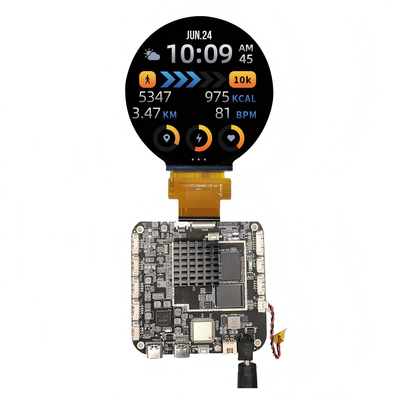 3.4-inch rond Android-aanraakscherm met hoge prestaties voor digitale borden, detailhandel en interactieve kiosken