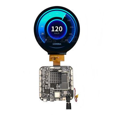 3.4-inch rond Android-aanraakscherm met hoge prestaties voor digitale borden, detailhandel en interactieve kiosken