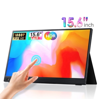 Draagbare gamingmonitor 15.6 IPS 1080P HDR Compatibel met meerdere apparaten