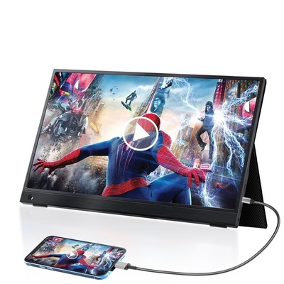 Draagbare gamingmonitor 15.6 IPS 1080P HDR Compatibel met meerdere apparaten