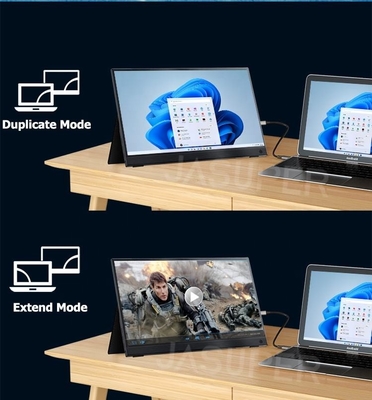 Draagbare monitor voor laptop 13,3 inch,FHD 1080P USB C Travel Monitor Extern voor computer, tweede scherm met kickstand