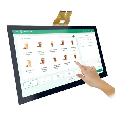 23.8" TFT-LCD-scherm van industriële kwaliteit FHD 1080p 0-50°C LVDS RoHS/REACH met PCAP-resolutie 1920×1080 pixels RGB-strook