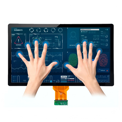 23.8" TFT-LCD-scherm van industriële kwaliteit FHD 1080p 0-50°C LVDS RoHS/REACH met PCAP-resolutie 1920×1080 pixels RGB-strook