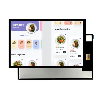 Industriële 10,1" 800x1280 LVDS TFT-scherm met PCAP-touch (SFTO1010YX-7239BCT) - IPS, brede temperatuur, RoHS/REACH