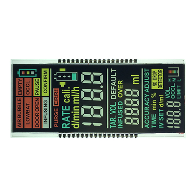 De mini 7 Segmentenlcd Spelden van de Vertoningsmodule VA TN 36 voor Tijdcijfer Front Glass Display