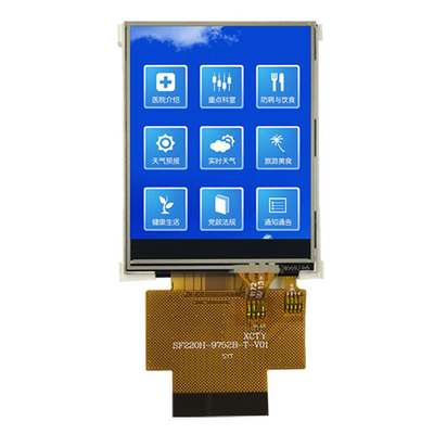 2.2 inch ILI9225G SPI & RGB Touch TFT LCD Screen,2.2" QCIF TFT LCD Display Module met Resistive Touch Panel