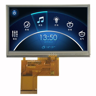 4,3 Duimlcd TFT Vertoningscomité 480x272 met RGB Interface Weerstand biedende Aanraking