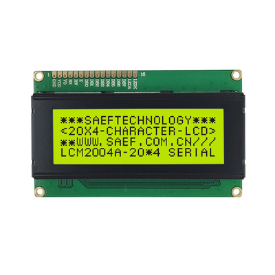 Zwart-wit 20x4-Karakterlcd Vertoning LCM 16 Negatief Speldmpu STN Blauw met 8 bits