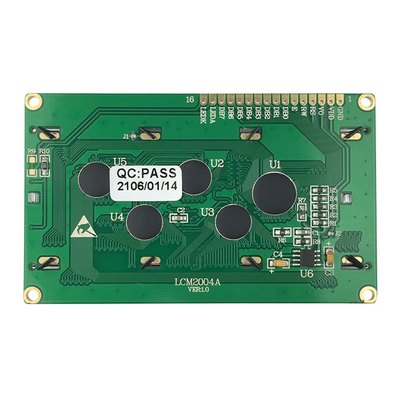 Zwart-wit 20x4-Karakterlcd Vertoning LCM 16 Negatief Speldmpu STN Blauw met 8 bits