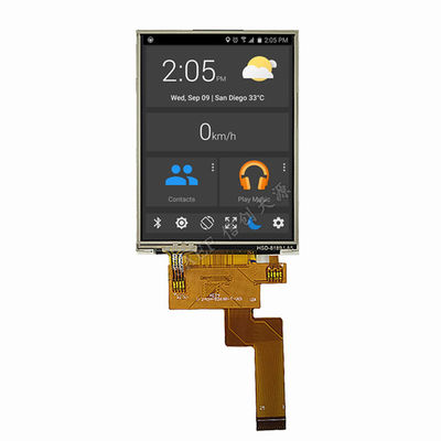 2.4 inch IPS TFT LCD module met RTP Touch. 240x320, MCU interface, industriële kwaliteit.