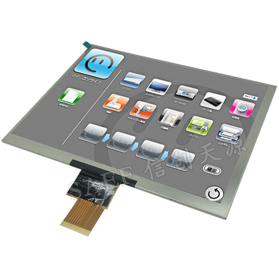 LVDS-interface 8 inch IPS TFT LCD-module 1024x768 Resolutie Volle kijkhoek