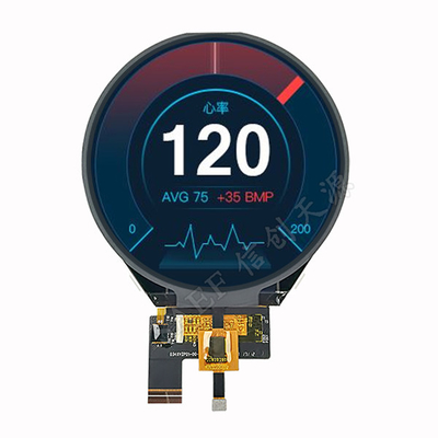 800x800 IPS Cirkellcd Vertoning, Rond TFT LCD 3,4“ MIPI-Interface met CTP