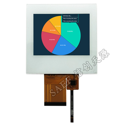 QVGA 3,5“ van het de Vertonings320x240 Landschap van PCAP TFT RGB het Touche screenhx8238 54 Speld