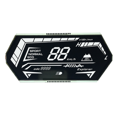 Het Segmentlcd van VATN Alfanumerieke Vertoning voor de Meter Front Screen van de Snelheidsmeterodometer
