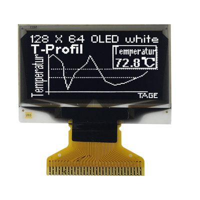 Passieve Vertoning OLED 128x64 0,96 Duimgrafiek SSD1306 Wit Front Screen