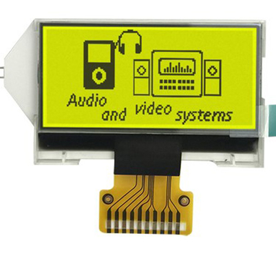 SPI-LCD van het Interface128x64 RADERTJE Module Geelgroene Kleur Als achtergrond