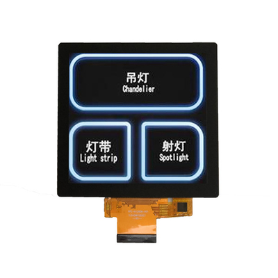 Vierkante 4 inch 480x480 industriële TFT-scherm 40 pinnen voor huisautomatisering, vierkante 4 inch LCD met PCAP touch