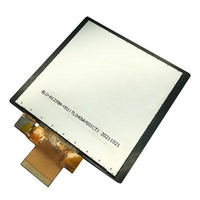 Vierkante 4 inch 480x480 industriële TFT-scherm 40 pinnen voor huisautomatisering, vierkante 4 inch LCD met PCAP touch
