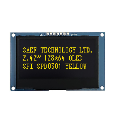 128x64 Module 2,4 van de puntenoled Vertoning“ 2,42“ ISO9001 ISO14000 Certificaat