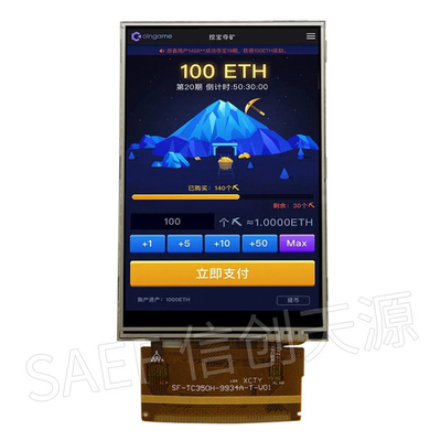 16 Beetjes TN van het de Vertonings320x480 Portret van 3.2V TFT LCD Type met Witte LEIDENE Backlight