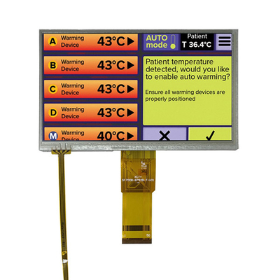 7“ het de Vertoningsscherm van 800x480 TN TFT, Comité van het 50 Spelden RGB Industriële Touche screen