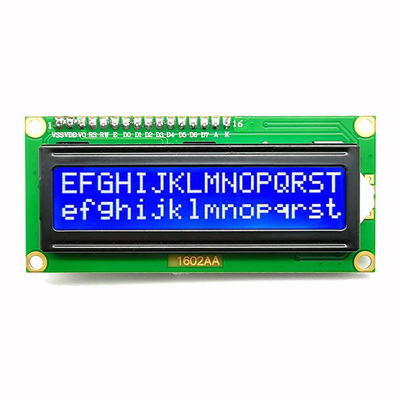I2C LCD van het interface16x2 Karakter Aantal van Vertonings het Blauwe 5V 4 Spelden
