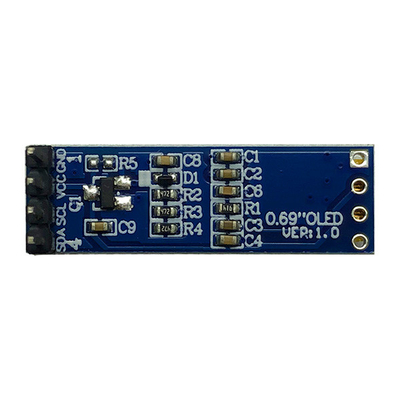 4 de Module van de spelden96x16 OLED Vertoning 0,69 Duimi2c IIC SSD1306 3V 5V Compatibel systeem