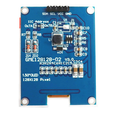 1.5 inch OLED Display Panel Module Unit 128x128 Pixels 4 Pins I2C Interface Met LED Display Controller