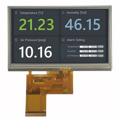 TFT LCD-scherm van 4,3 inch met resistieve touch 480x272 ST7282T2 40 pin RGB-interface
