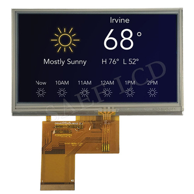 480x272 LCD TFT 4,3 Duim 40 SPELDENips Volledige het Bekijken Hoek RGB Interface