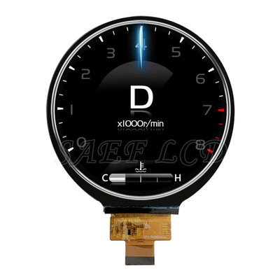 4 inch cirkelvormig TFT-LCD-scherm voor automobielgebruik met een oppervlaktehelderheid van 1000 nits