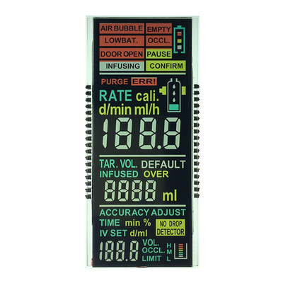 De mini 7 Segmentenlcd Spelden van de Vertoningsmodule VA TN 36 voor Tijdcijfer Front Glass Display