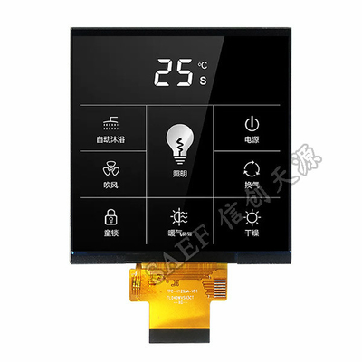 4 de“ RGB en Vierkante LCD Vertoning van SPI, TFT-Touch screenmodule 480X480 Dots Resolution Display