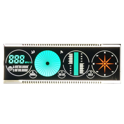 Het witte Blauwe Zwart-wit LCD Scherm VATN van Backlight met Groene Rode Zijdedruk