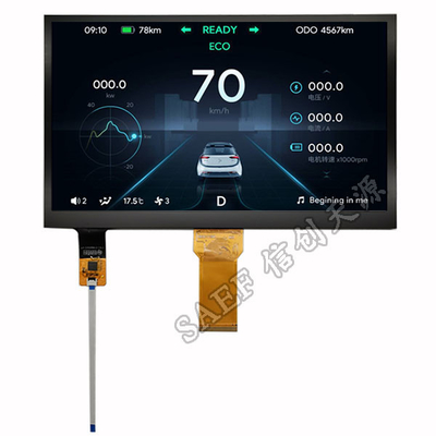 De 10,1 Duimpcap TFT Vertoning 1024x600 stippelt RGB Interface met LEIDENE Backlight